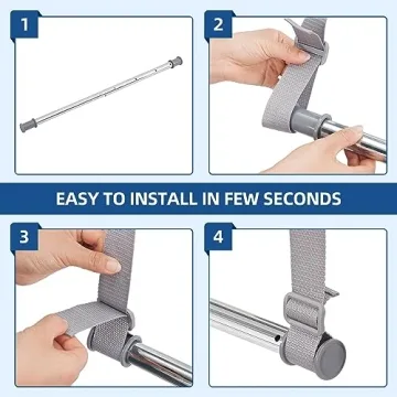 STORAGE MANIAC Adjustable Closet Rod for Space Saving