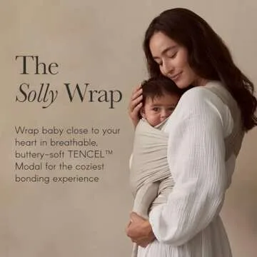 Solly Baby Wrap Carrier, for Newborn to Toddler 8-25 Lbs., Buttery-Soft & Lightweight Fabric, Reduce...