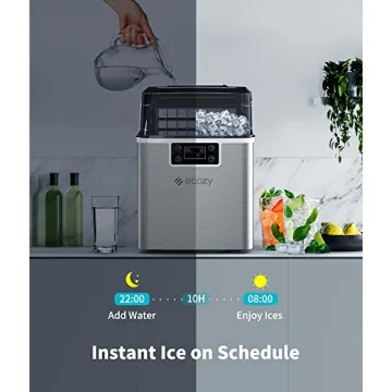 Ecozy Self-Cleaning Ice Maker - 45lbs Daily Ice Production