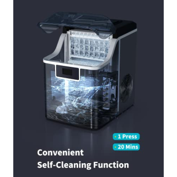Ecozy Self-Cleaning Ice Maker - 45lbs Daily Ice Production