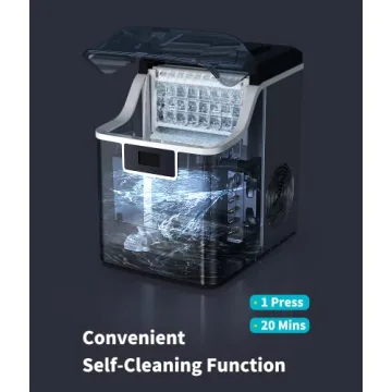 Ecozy Self-Cleaning Ice Maker - 45lbs Daily Ice Production