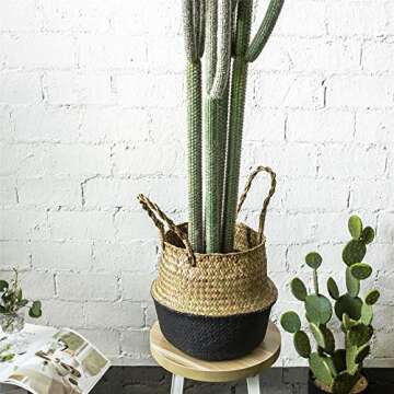 Lifelike 4ft Artificial Saguaro Cactus in Basket