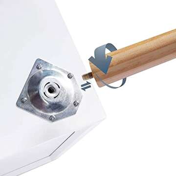 Sweetgo End Side Table Nightstand with Storage Drawer -Fashion Modern Assemble Storage Cabinet Bedroom Bedside -Solid Wood Legs Living Room Bedroom Furniture-Double Drawer Nightstand (1, White)