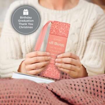 Elegant Vegan Leather Scripture Bookmark for Inspiration