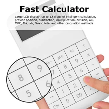 EooCoo 12 Digit Standard Calculator - Stylish & Functional