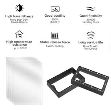 LANKEGU FEP Film 6PCS for 3D Printers | High Transmittance