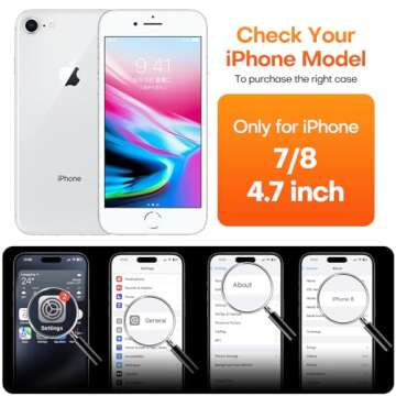 ImpactStrong for iPhone 7 Case/iPhone 8 Case, Heavy Duty Dual Layer Protection Cover (Gun Metal)