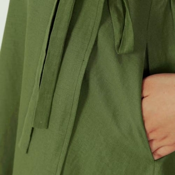 Women’s Plus Size Linen Wrap Skirt - Stylish and Comfortable