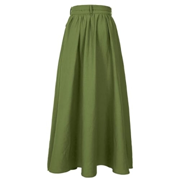 Women’s Plus Size Linen Wrap Skirt - Stylish and Comfortable
