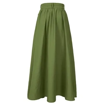 Women’s Plus Size Linen Wrap Skirt - Stylish and Comfortable