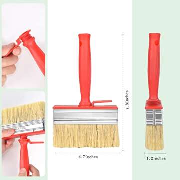 Wallpaper Smoothing Brush Kit: 1 Paste Brush & 2 Smoothers for Easy Wallpaper Application