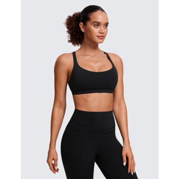 CRZ YOGA Strappy Sports Bra for Women - Stylish & Comfortable