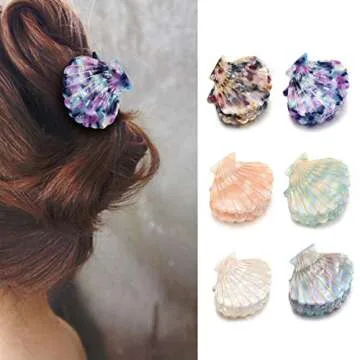 Stylish Acrylic Shell Claw Clips for Women