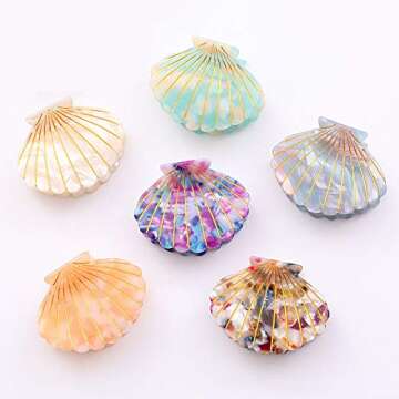 Stylish Acrylic Shell Claw Clips for Women