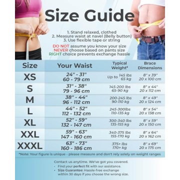 Sparthos Back Support Belt - Relief for Back Pain Under Clothes