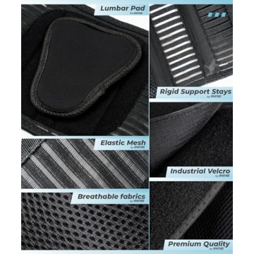Sparthos Back Support Belt - Relief for Back Pain Under Clothes