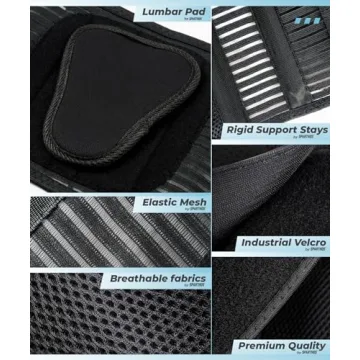 Sparthos Back Support Belt - Relief for Back Pain Under Clothes