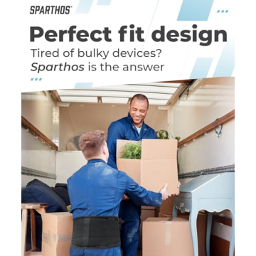 Sparthos Back Support Belt - Relief for Back Pain Under Clothes