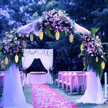 Set of 12 Gold Pine Cone Ornaments Hanging Pinecone Baubles Hanging Christmas Ornaments Blown Orname...