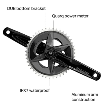 SRAM Rival AXS Crankset Quarq Power Meter 172.5mm 12-Speed