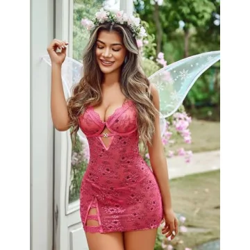 Avidlove Women Sexy Lace Chemise for Valentine’s Day