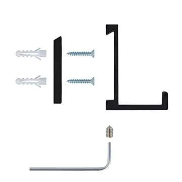 VOROMADU Coat Hooks Wall Mounted Towel Holder Heavy Duty Single Robe Hanger for Bathroom Kitchen Office, 3 Pack Solid Anodized Aluminum (Black)