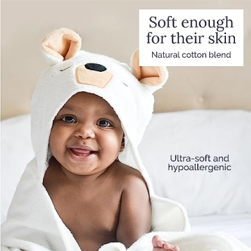 Natemia Baby Hooded Towel - Ultra Soft Bath Towel for Kids