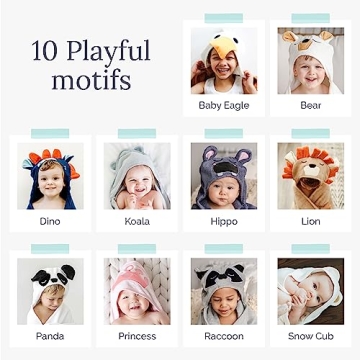 Natemia Baby Hooded Towel - Ultra Soft Bath Towel for Kids