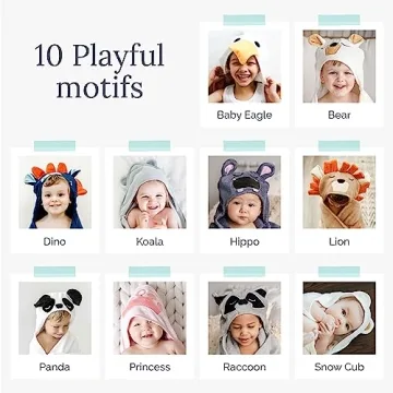 Natemia Baby Hooded Towel - Ultra Soft Bath Towel for Kids