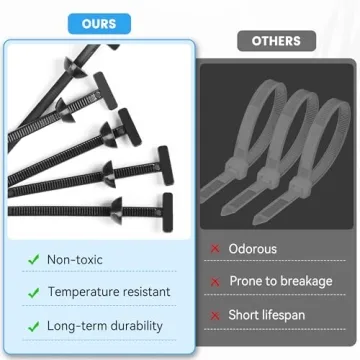 Durable 100 Pcs Universal Nylon Cable Tie Buckles