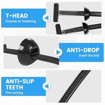 Durable 100 Pcs Universal Nylon Cable Tie Buckles