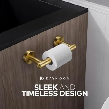Day Moon™ Gold Toilet Paper Holder - Stylish & Durable