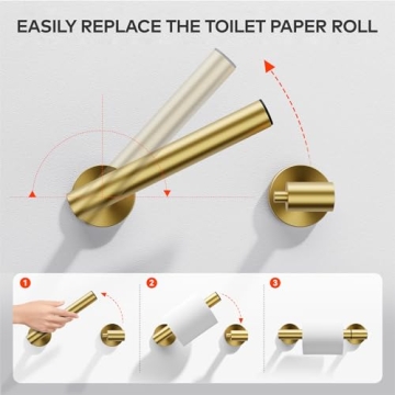 Day Moon™ Gold Toilet Paper Holder - Stylish & Durable