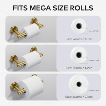 Day Moon™ Gold Toilet Paper Holder - Stylish & Durable