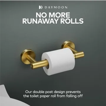 Day Moon™ Gold Toilet Paper Holder - Stylish & Durable