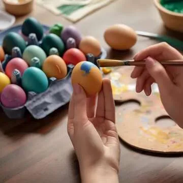 SallyFashion 24 PCS Unpainted Wooden Eggs for DIY Crafts