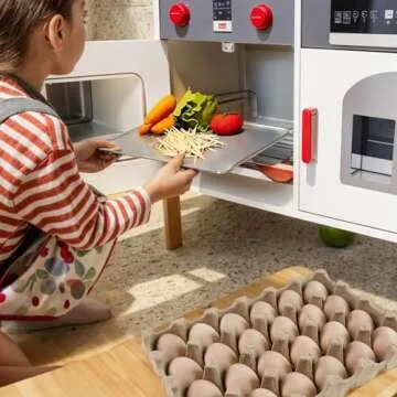 SallyFashion 24 PCS Unpainted Wooden Eggs for DIY Crafts