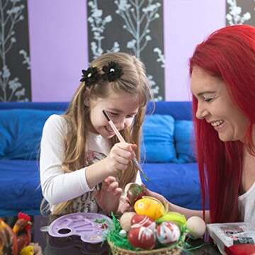 SallyFashion 24 PCS Unpainted Wooden Eggs for DIY Crafts