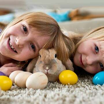 SallyFashion 24 PCS Unpainted Wooden Eggs for DIY Crafts