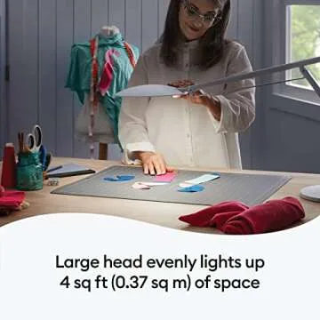 Cricut Bright 360 LED Table Lamp for Crafting and Reading