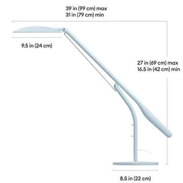 Cricut Bright 360 LED Table Lamp for Crafting and Reading