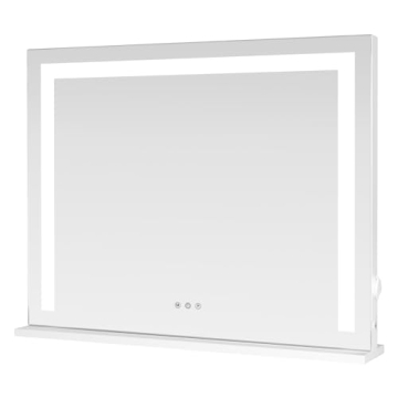 Lighted Vanity Mirror with Touch Screen Control and USB