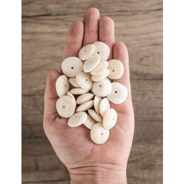 Unique Handmade White Bone Beads - 24 Inch Strand