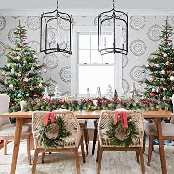 Artiflr 6Ft Christmas Garland, Artificial Pine Garland Holiday Decor for Outdoor or Indoor Home Garden Artificial Green Greenery, or Fireplaces Holiday Party Decorations