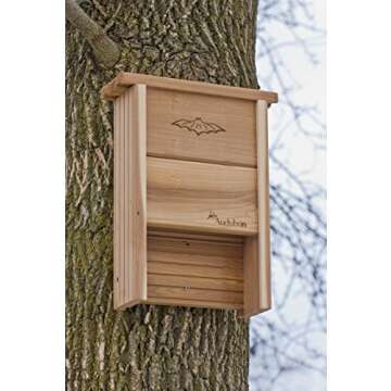 Woodlink Audubon Bat Shelter - Eco-Friendly Bat House for Wildlife Conservation