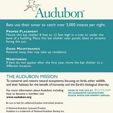 Woodlink Audubon Bat Shelter - Perfect for Wildlife Lovers