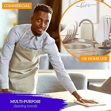 Buy 50 Bulk Cotton Shop Towels - Eco-Friendly Cleaning Essential