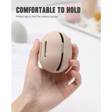 FERYES Silicone Makeup Sponge Holder Eco-Friendly Travel Case