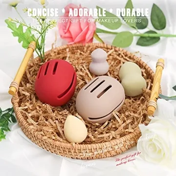 FERYES Silicone Makeup Sponge Holder Eco-Friendly Travel Case