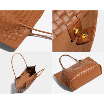 KWBQZGA Stylish PU Leather Tote - Chic Shoulder Bag